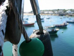 Headstay has begun to unwind.