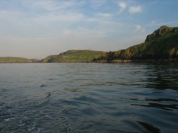 North Skomer from the sea.
