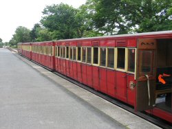 Steam railway coaches.
