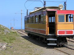 Snaefell Mountain Railway - the end of the line.
