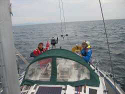 Leaving the Isle of Man.