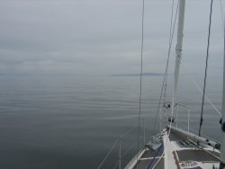 The Mull of Kintyre (faintly) with Sanda in the foreground.