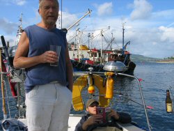 The sun came out in Rothesay.