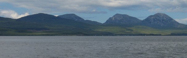 The town of Craighouse, Jura. Home of the Jura distillery.