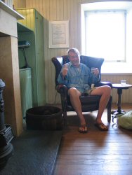 Keith enjoying a sample in the tasting lounge.