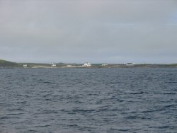 Scaranish, the main town on the south side of Tiree.