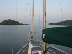 The view southwest and out to sea.