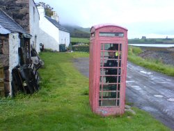 Keith phones home. No mobile reception here.