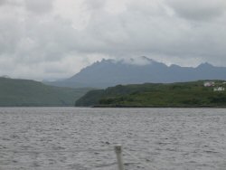 Finally the tops of the Cuillin's showed themselves.