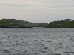 The entrance to Scalpay's 'North Harbour'.