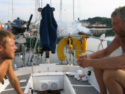 Barbeque in the sunshine.